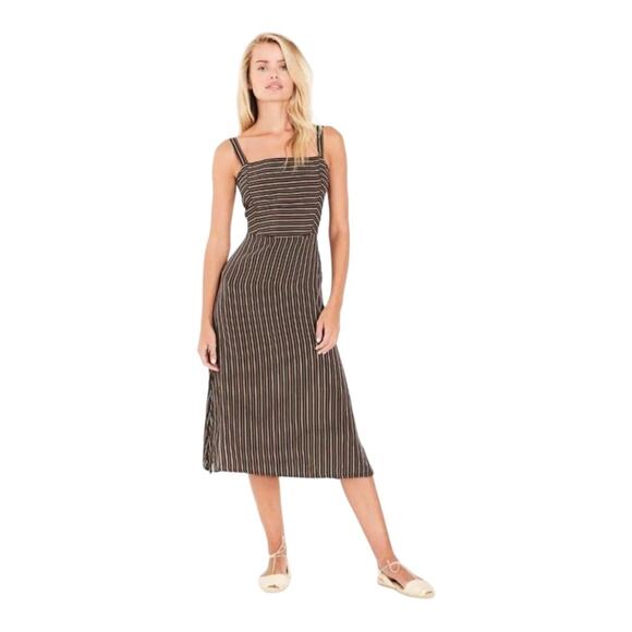 Faithfull the Brand Dresses & Skirts - Faithful the Brand Katergo Tie Back Midi Dress in Glasgow Stripe